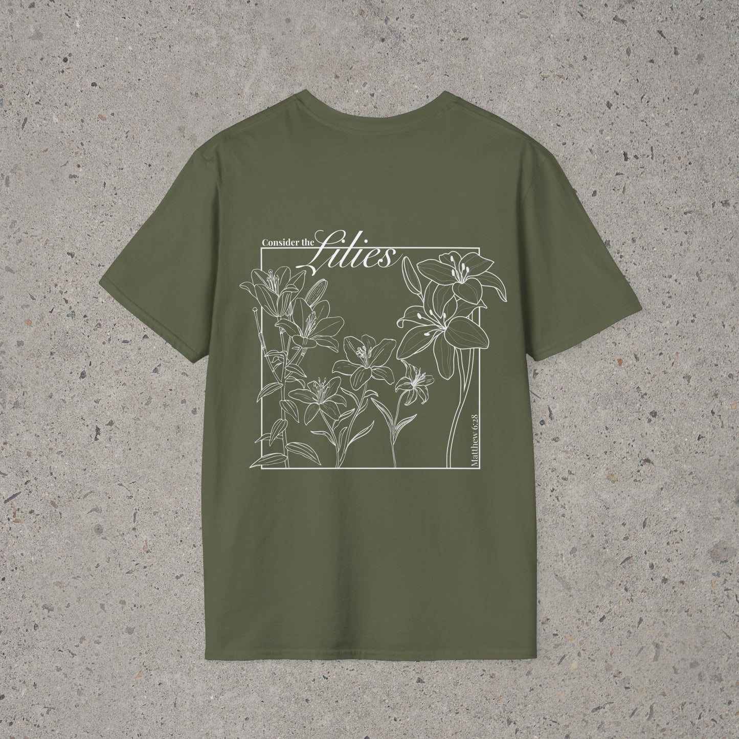 "Consider the Lilies" Tee