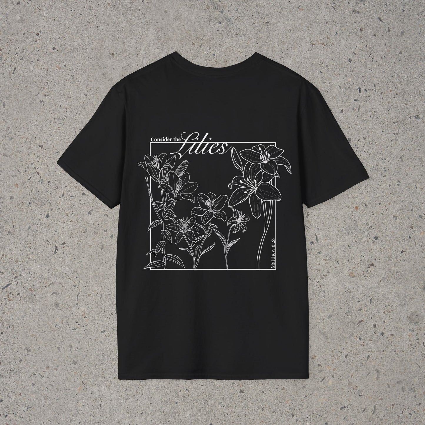 "Consider the Lilies" Tee